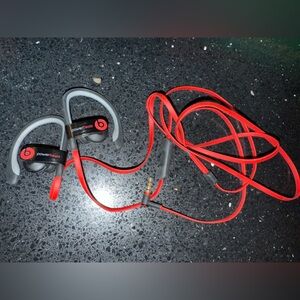 Beats by Dre Red and Gray Headphones